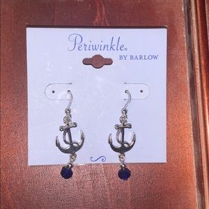 Dangling anchor earrings